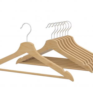 Kleiderbügel Einzelstück Naturfarbe - Holz