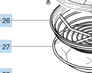 Staubkorbfilter kpl. (Nr. 25) zu Cleanfix S10 plus
