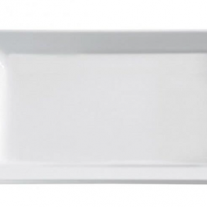 Tablett G 1/4 PURE, ca. 26.5x16.2cm, H: 3cm, weiss