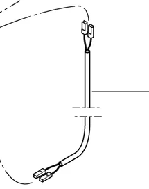 Cleanfix Verbindungskabel 0,6m, schwarz