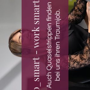 Postkarte "work smart"; 100 Stück